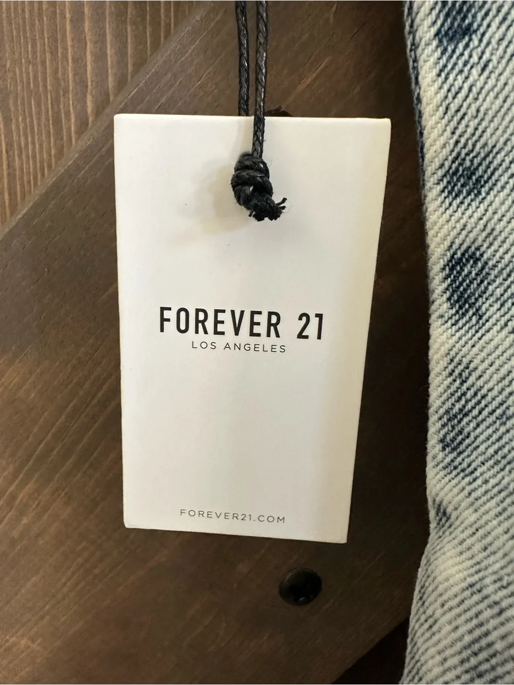 Forever 21 Light Wash Denim Mini Dress - Picture 6 of 7